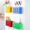 2Pcs Building Block Block Storage Box Tableware Container Desk Organizer  Kitchen Supplies