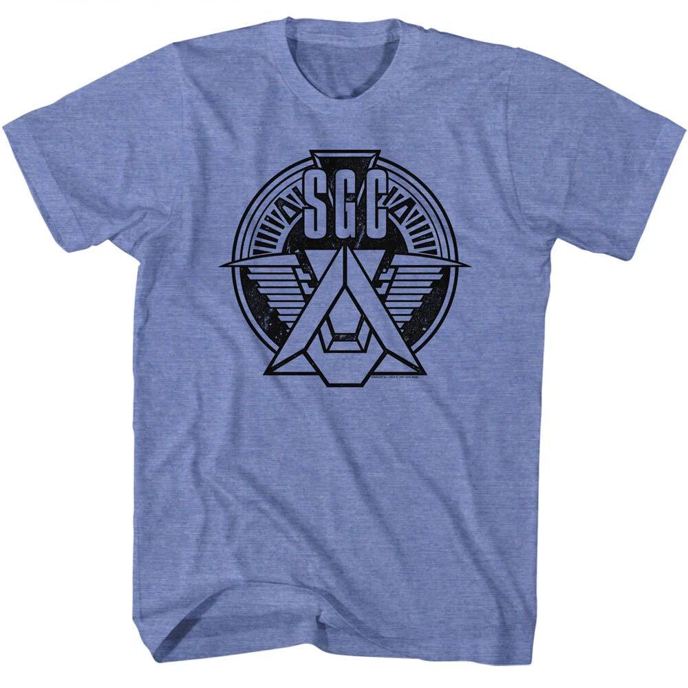 Stargate TV Show Sci Fi Time Travel To Ancient Egypt SGC Emblem 7 Men s T Shirt S