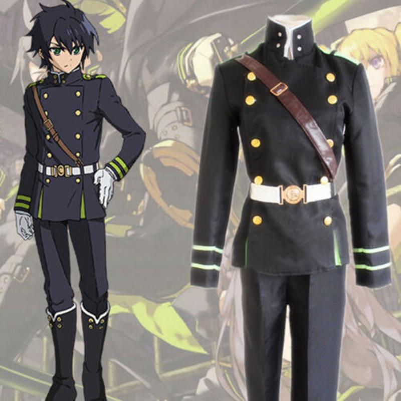 Anime Seraph Of The End Yūichirō Yuichiro Hyakuya Army Uniform Cosplay Costume