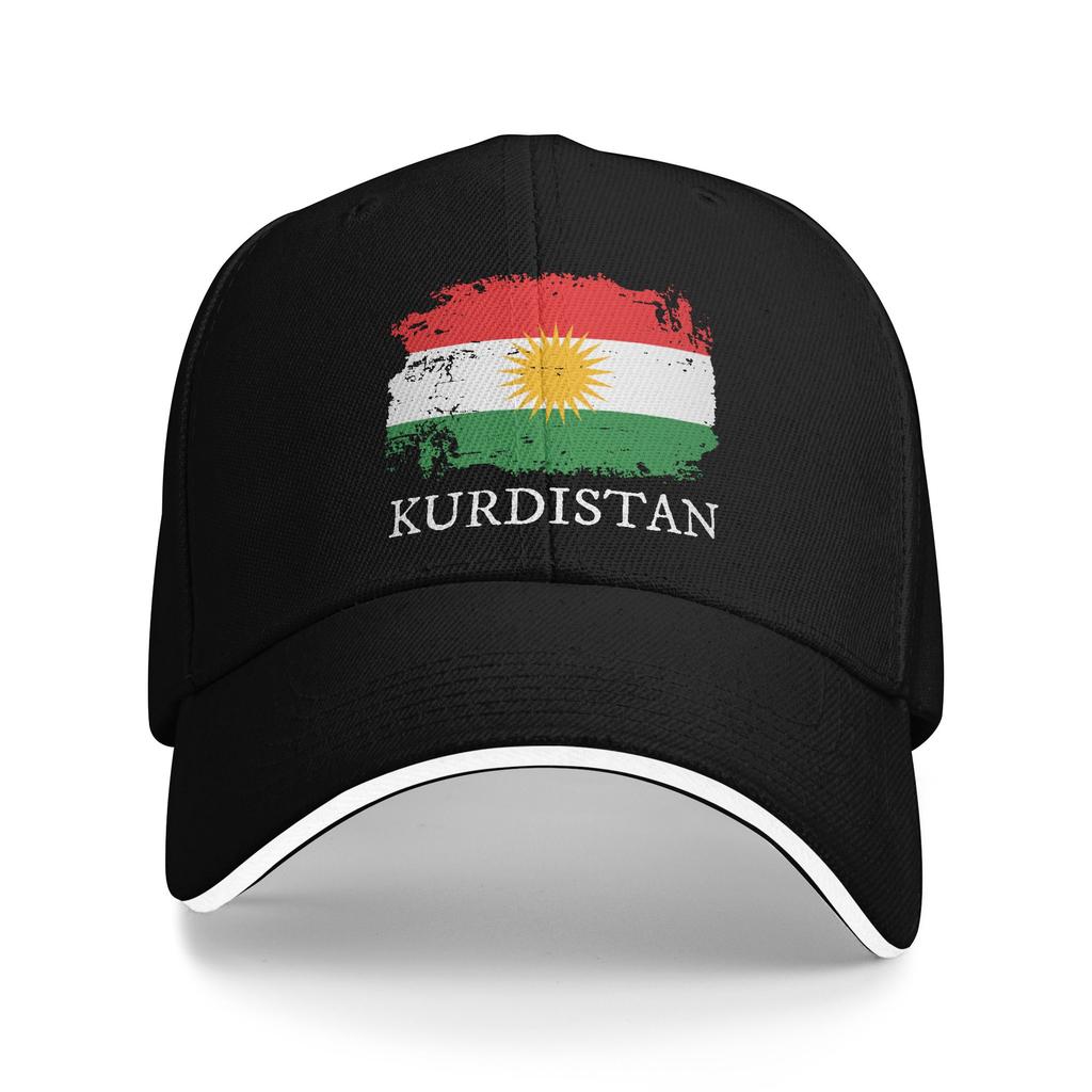 Personalizovaná mapa a vlajka Kurdistánu Baseballová čepice Hip Hop Unisex Dámská Nastavitelná Kšiltovka typu Dad Jarní Snapback Čepice