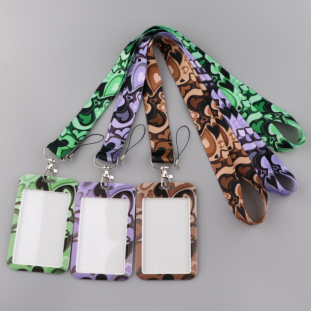 Χρωματιστό Κορδόνι Καρδιάς Αγάπη Λουράκι Λαιμού για Κλειδί Κάρτα Ταυτότητας Κορδόνια Κινητού Θήκη για Καρτελάκι Κρεμαστό Σχοινί DIY Αξεσουάρ Κολιέ