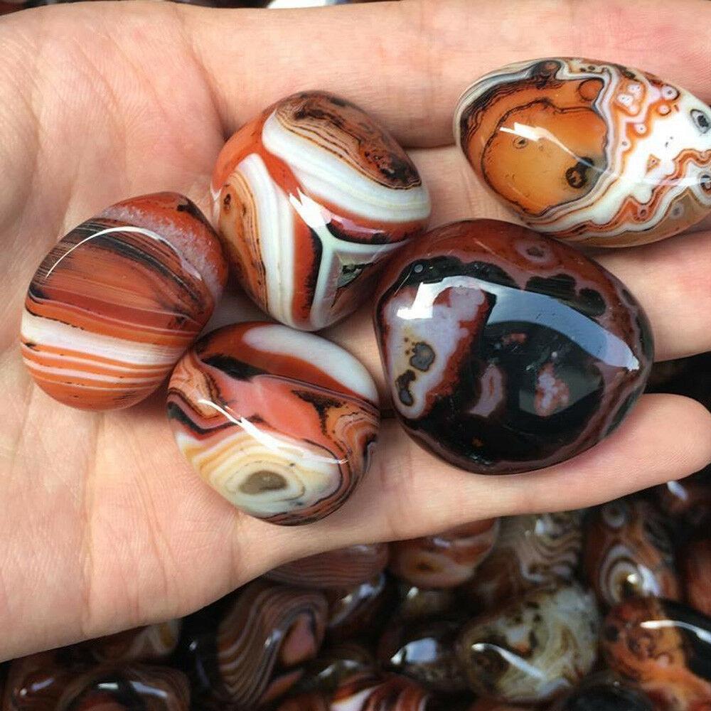 Natural Smooth Agate Stone Healing Crystal Geode Mineral Specimen Madagascar Craft Decor Quartz Aquarium Stone