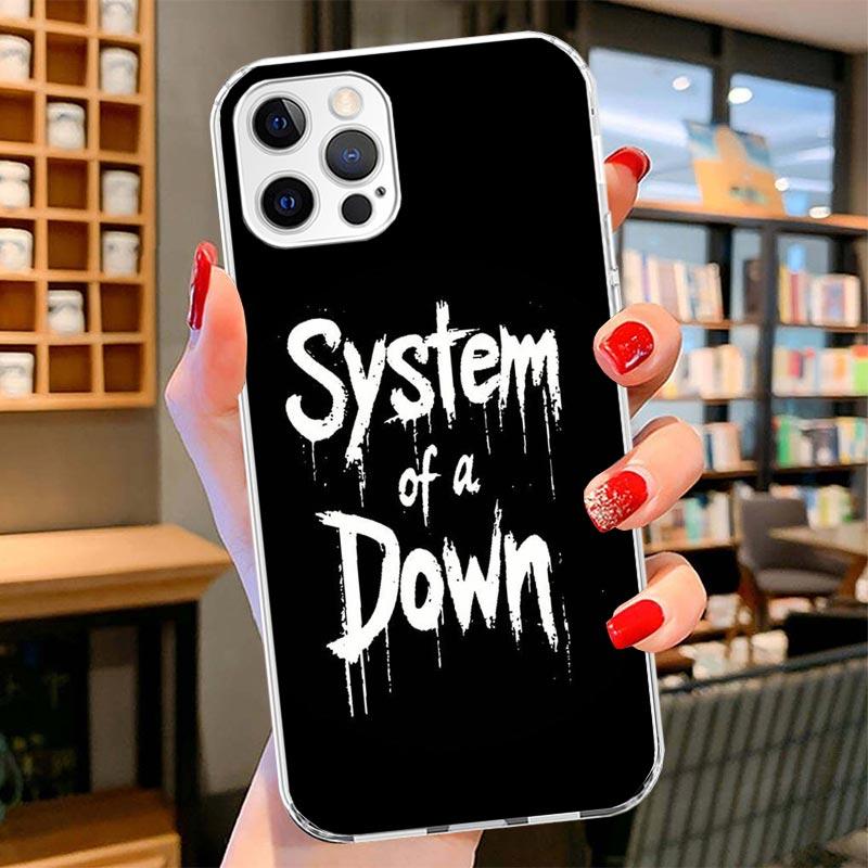 

System Of A Down Cover Phone Case For iPhone 16 17 Air 15 14 Pro Max 16E Phone Case 13 Mini 12 11 7 SE 8 Print Pattern Fit Cases iPhone 13 Pro Max