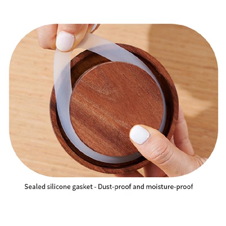 Multifunctional Glass Storage Jar Including Spoon High Borosilicate Glass Sealed Seal for Kitchen Pantries Home Office Use