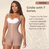 European & American Plus Size Open-Crotch Body Shaper: Hip Lifting, Tummy Control Bodysuit with Row Buckle.