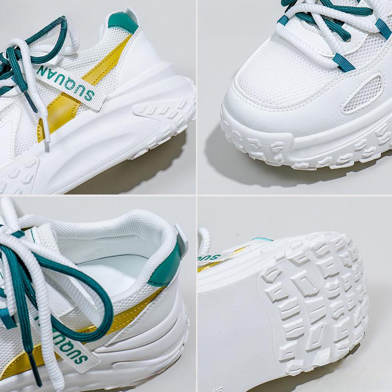 Mesh Low-Top Dad Shoes Women's Spring New Breathable Student Sports Height Increasing Leisure