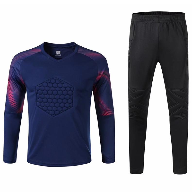 Men's Custom Goalkeeper Long Sleeve Uniform Set for Students - Training & Competition Gear