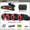 4 Parking Sensor Kit Rear Backup Radar Parktronic System Reverse Assist Distance Detection Vehicle Buzzer Voice Alarm Original