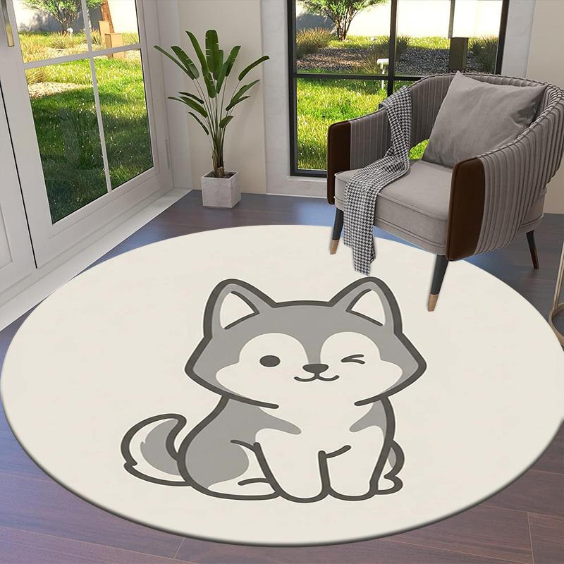 1Pc Husky Print Flannel Blanket, High quality Comfortable for All Seasons, Home Decor, Warmth and Comfort, Perfect for Christmas Gifts