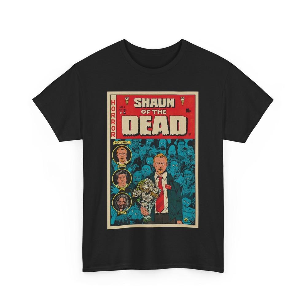 Shaun Of The Dead Movie T Shirt Comic Art Unisex Heavy Cotton Tees Unisex T-Shirt XL