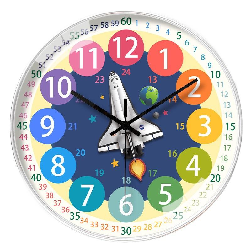 8-inch 20cm Ocean Early Education Children's Room Creative Digital Enlightenment Silent Learning Clock