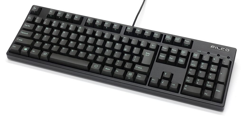 FILCO Majestouch Replacement PBT Molded Keycap Japanese 108 No Kana Color Keycap Set Two-Color Set, Asphalt, Layout, Keys, Printing, (JIS)
