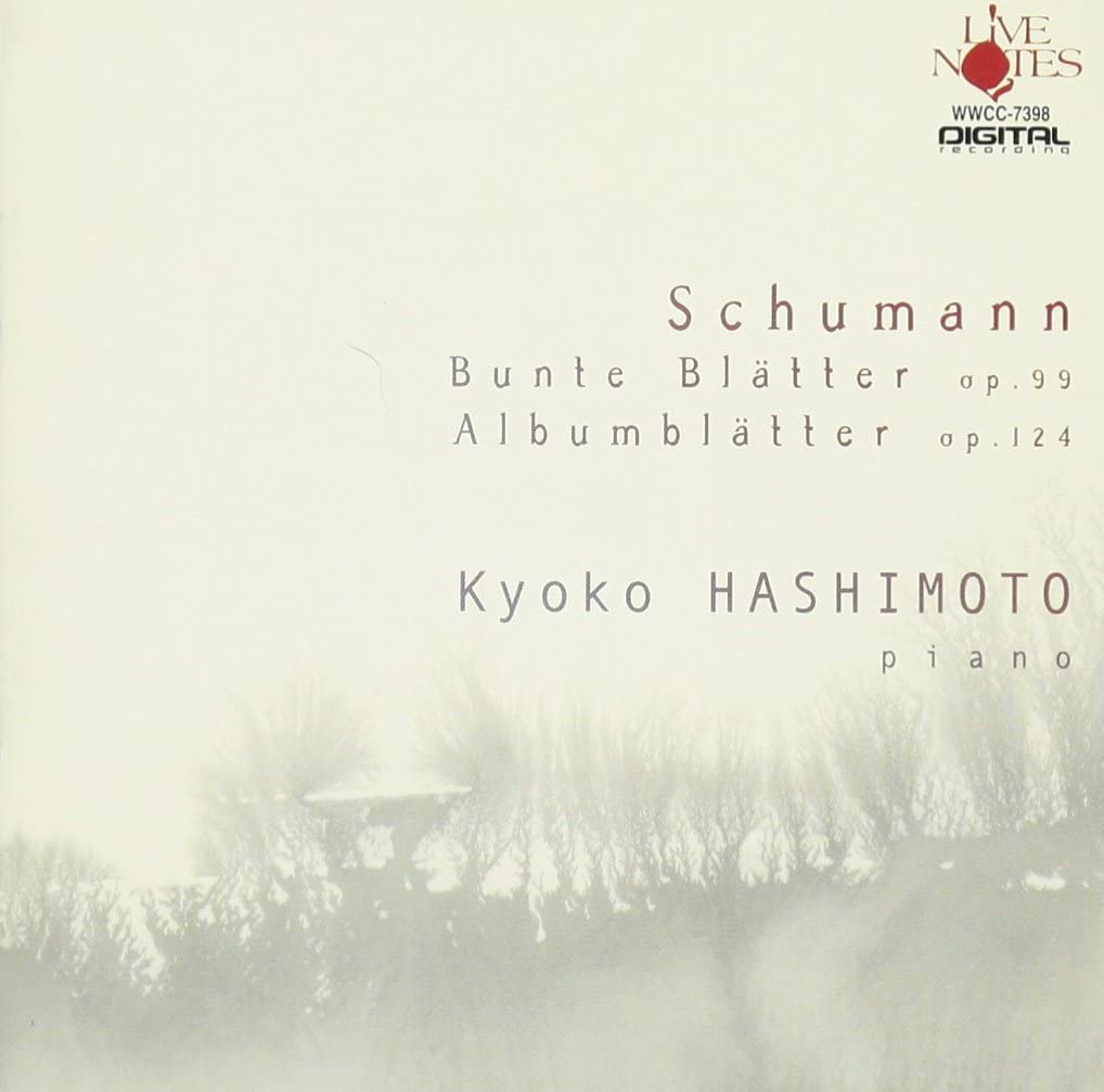 

CD KYOKO HASHIMOTO - Schumann: miscellaneous notes, musi Japan ObiClassical Used