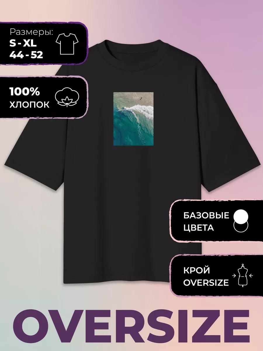 Oversized Printed T-shirt Surf Miami Club - Surf XL