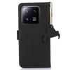 For Xiaomi 13 5G RFID Blocking Phone Case Genuine Leather Hands-free Stand Wallet Magnetic Flip Cover