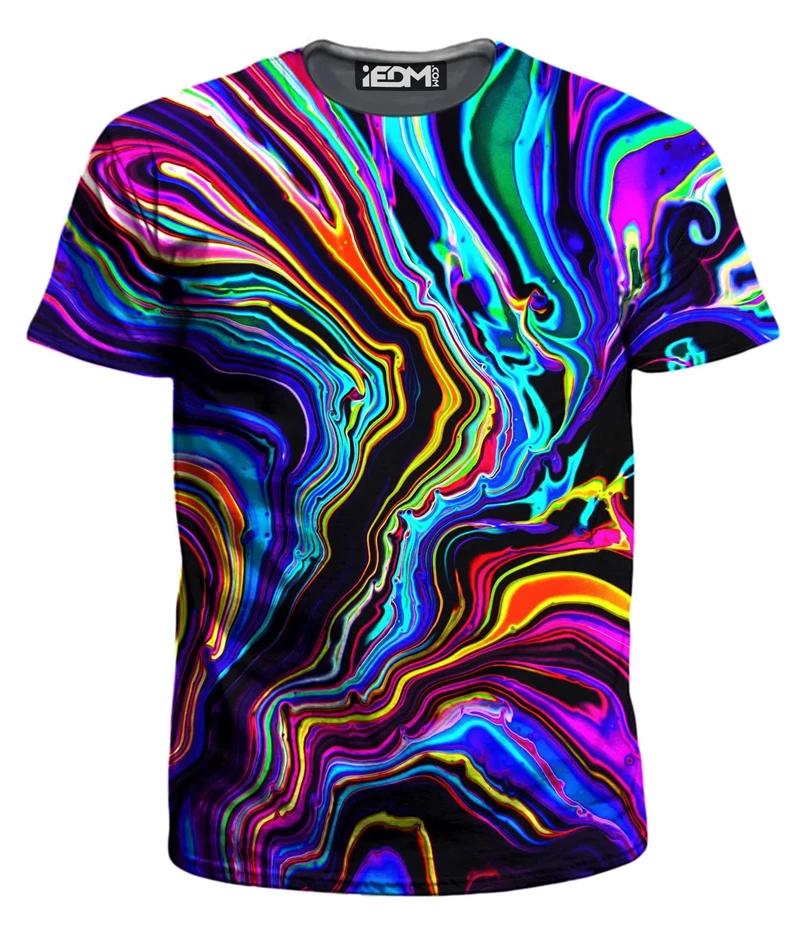 

Summer New Color Pattern Crew Neck 3D Printing T-shirt Men s and Women s Casual Top Sweating and Quick Drying M
