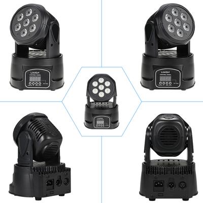 Lixada DMX-512 Mini Moving Head Light 4 In 1 RGBW LED Stage Ligfht Lighting Strobe Professional