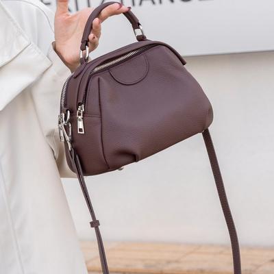 High-end Leather Handbag for Women's Fashionable Commuting Soft Leather Shoulder Bag Crossbody Bag Mother Bag