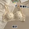 Underwear Women's Japanese Small Fresh Floral No Steel Ring Small Chest Gathering Comfortable Breathable Beautiful Back Girl Student Bra Cover