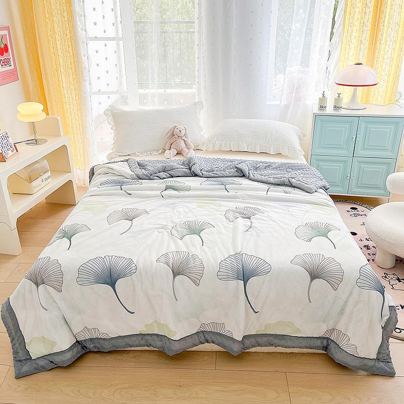 

Розовый Плед Кондиционер Гладкий Легкий Цветочный Летнее Одеяло с Охлаждающими Одеялами из Ледяного Шелка Универсальный для Четырех Сезонов 150x200cm Only Quilt чёрный