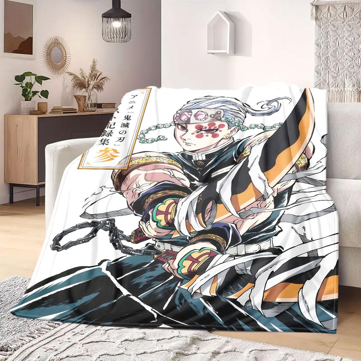 

Tanjiro & Nezuko Flannel Blanket Warm,Comfortable,Suitable for Bedrooms,Sofas,Beds,Chairs,Picnics,Travel 75x90cm