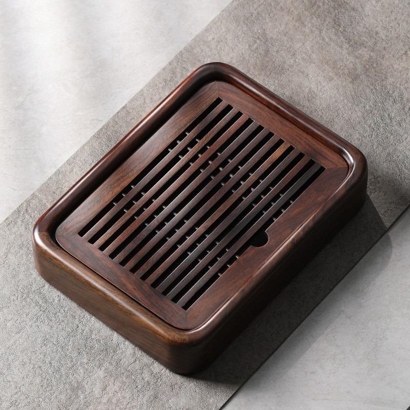 Small Tea Tray Portable Serving Table Water Storage Drip Tray for Gongfu Tea Ceremony Household Coffee Bar
