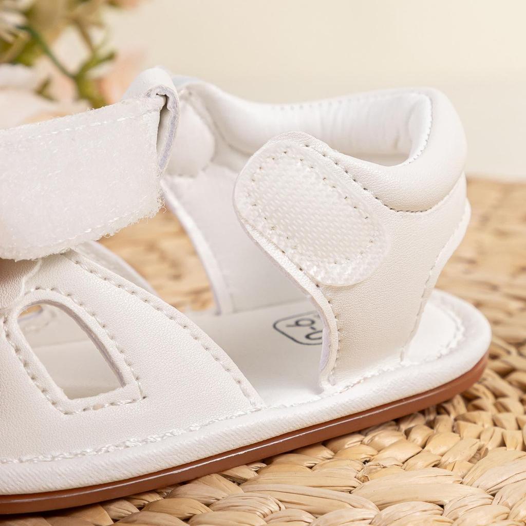 Letní dětské sandály: Sladké květinové vzory, měkké PU podrážky, ideální pro batolata.