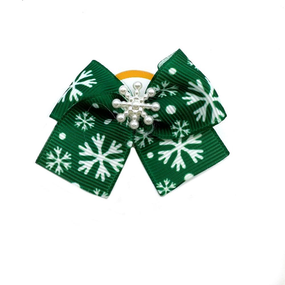 50/100pcs Winter Dog Hair Bows Rubber Bands Pet Small Dog Bowknot Dogs Bows for Dogs Grooming Pet Accessories for Small Dogs