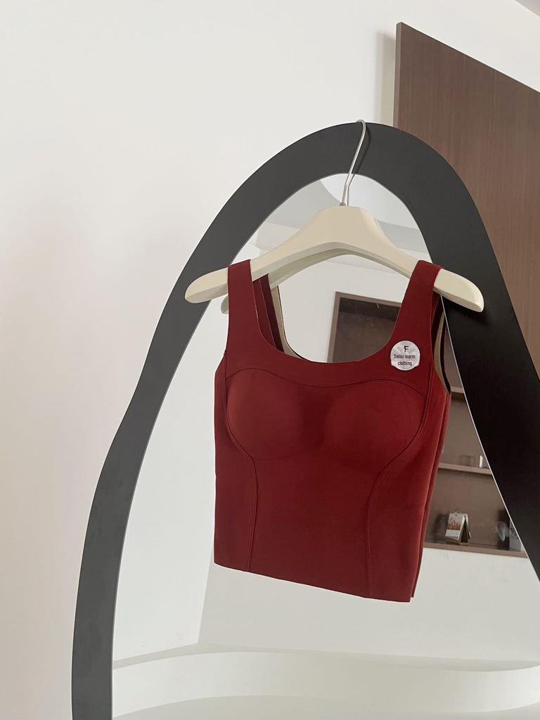 Kašmírově hedvábná bezešvá dámská zeštíhlující vesta s pevnými košíčky