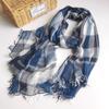 Silk  ModaL  Scarf  For Women 130*180 Plaid Shawl  latest turban for women head wrap scarf hijab scarf women turban