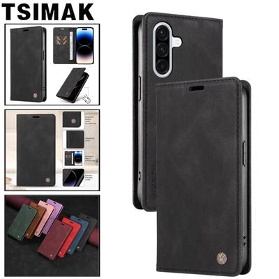 Leather Case For Samsung Galaxy A16 A26 A36 A56 A15 A25 A35 A55 A14 A24 A34 A54 A 16 56 5G Skin Friendly Flip Wallet Phone Cover