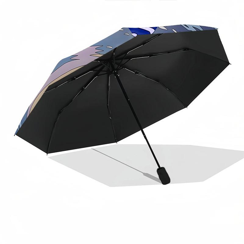 Sorcerer Mickey Themed Automatic Opening and Closing Umbrella, Brightly Colored 8-rib Portable Umbrella, Suitable for Men and Women, A Perfe