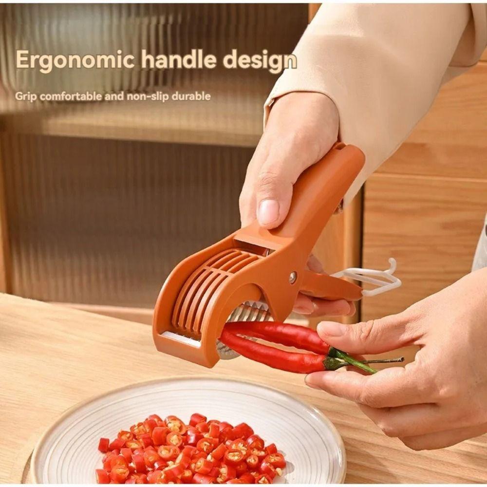 Stainless steel Portable Salad Cutter Comfortable Grip Fruit Chopping Tool Banana