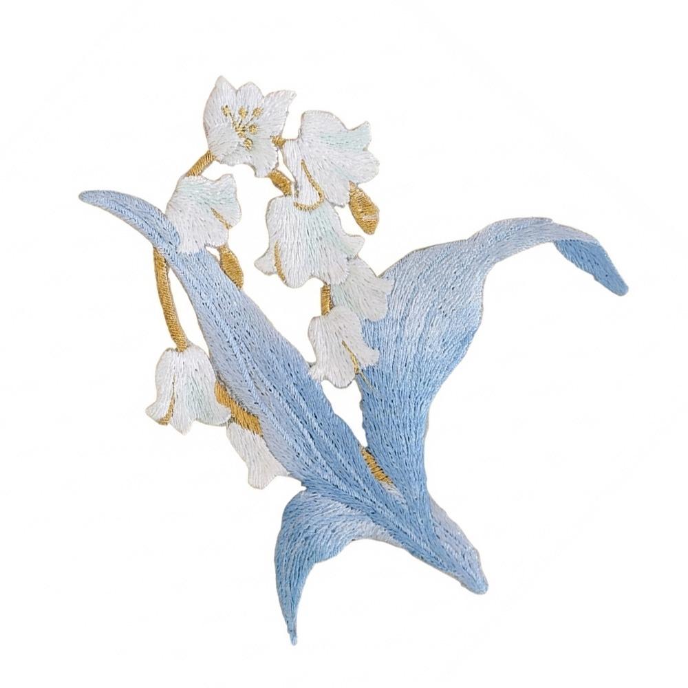 

Delicate Orchid Embroidery Stickers DIY Decoration Clothes Decoration Clothes Cloth Stickers Craft Supplies Cloth Embroidery синий