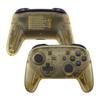 eXtremeRate Switch Pro Controller Clear DIY Replacement Grip Housing Case Cover for Switch Pro Controller Faceplate/Backplate Handle, [Amber Yellow]