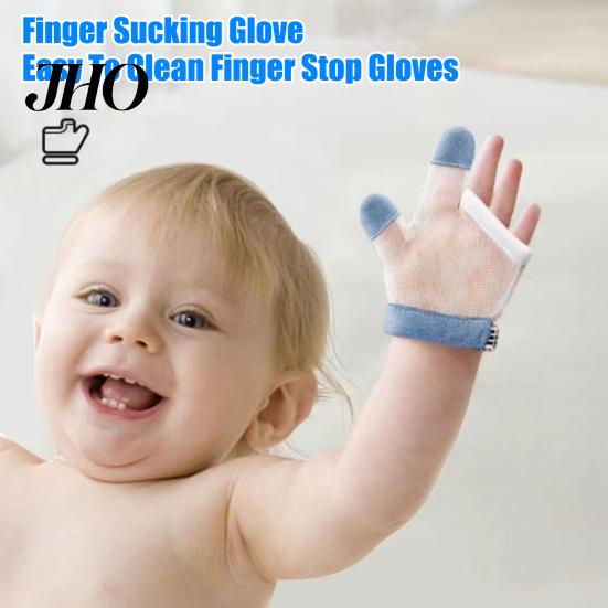 Nail Protection Thumb Gloves Sucking Guard Breathable Anti Finger to Easy To Clean Stop Biting Thumbs Fingers for Baby Comfortable Fabric Anti-finger