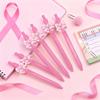 2/4/6 Cute Bow Ballpoint Pens | Pink Theme, Retractable Pens, Perfect for School, Office, Journaling, and Gifting, Plastic Medium Tip Writing Tools