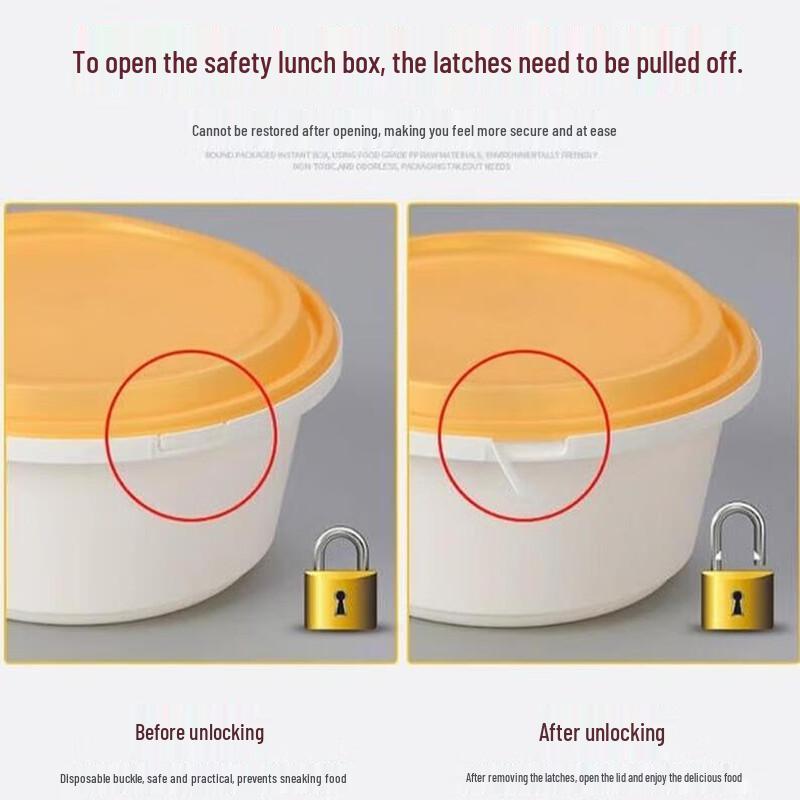 ZLIII Disposable Plastic Round Bowls with Lids