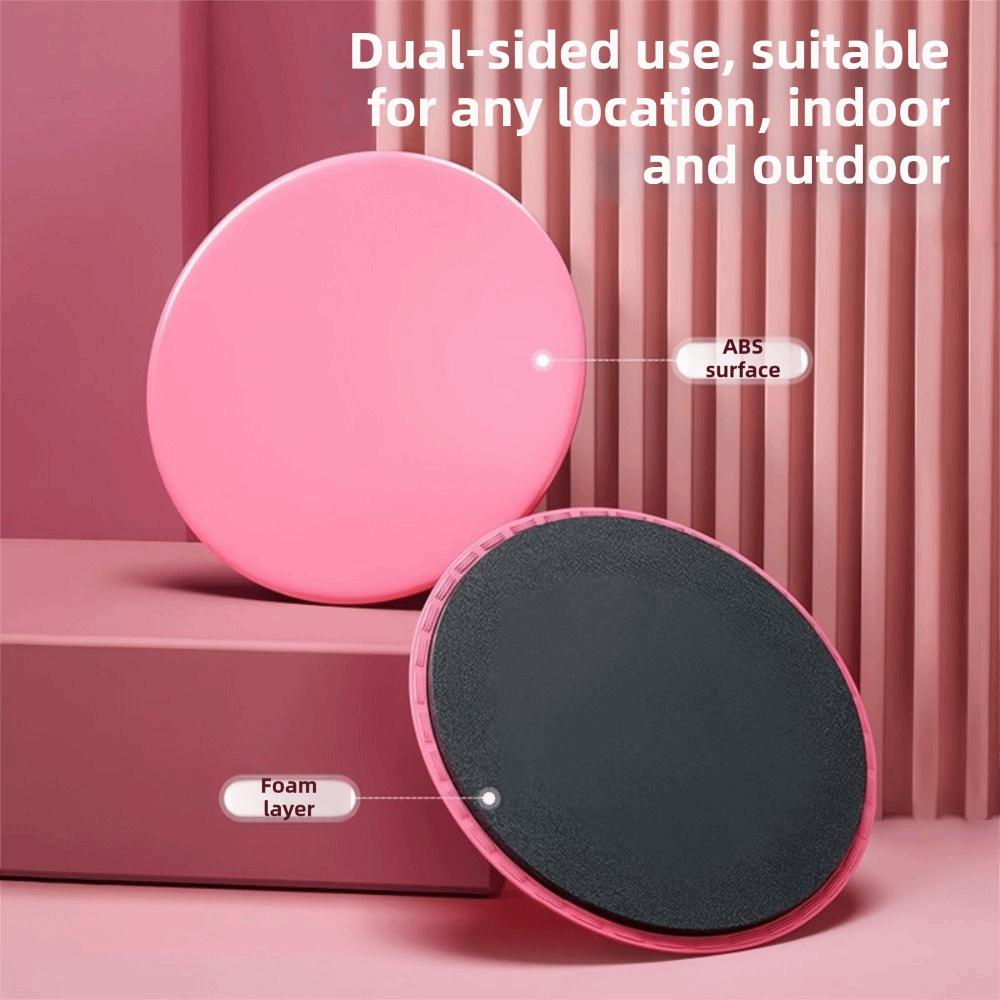 2pcs Full-Body Workout Yoga Sliding Discs Solid Color Workout Equipment  Household Pilates