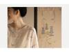 Autumn Artistic Embroidery Ramie Shirt - Zen Tea-Inspired Retro Loose Chinese Top