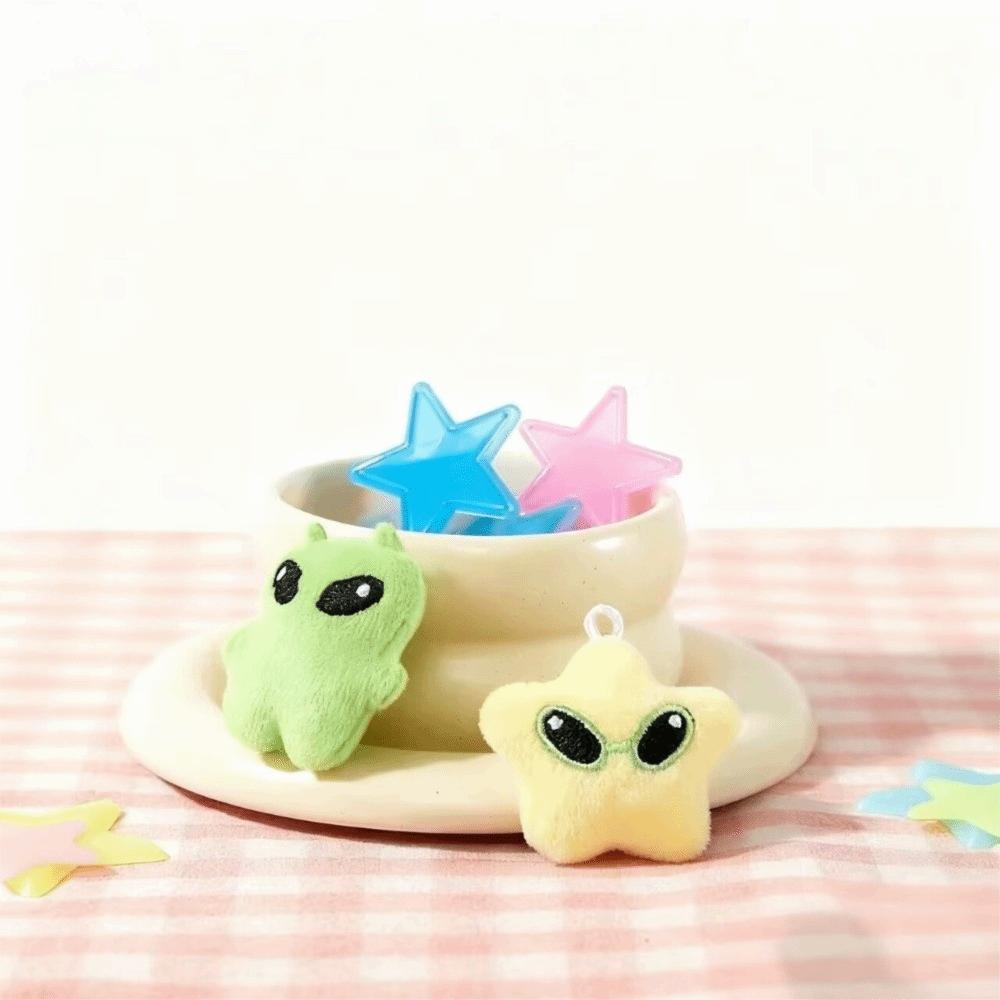 Miękki Sznurek do Telefonu Komórkowego Mini Kot Obcy Breloczek Kreskówkowy Pluszowy Wisiorek do Plecaka Akcesoria Prezenty