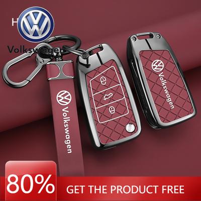 Für VOLKSWAGEN VW Auto Zinklegierung Smart Fernschlüssel Schlüsselanhänger Hülle Abdeckung Für VW Volkswagen MK7 Golf 7 Tiguan MK2 für Seat Ibiza Leon
