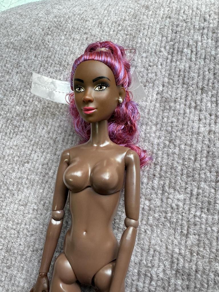 1/6 Dark Skin Tone Doll Figures Heads Joints Movable Solid Doll 30cm DIY Doll Playing Parts