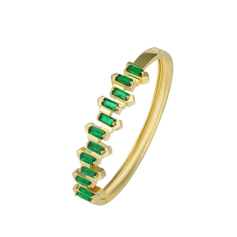 Retro Micro-paved Zircon Bracelet for Women, Niche Light Luxury Versatile Bracelet, Simple Fashion Jewelry