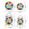 Creative Metal Alarm Clock Colorful Dual Bell Children Learning Clock Wake Up Clock Living Room