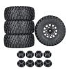 4Pcs 112mm 1/8 1/10 Short Course Truck Tire Tyre with 12mm 14mm 17mm Wheel Hex for Traxxas Slash ARRMA SENTON HSP HPI RC Car