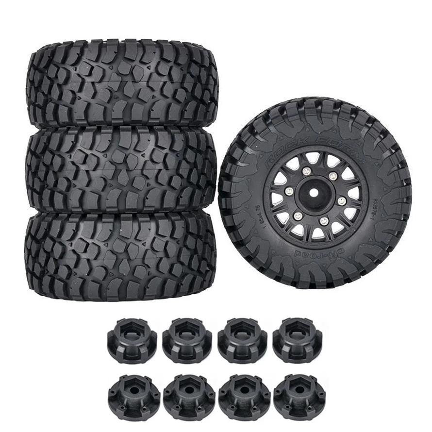 4Pcs 112mm 1/8 1/10 Short Course Truck Tire Tyre with 12mm 14mm 17mm Wheel Hex for Traxxas Slash ARRMA SENTON HSP HPI RC Car