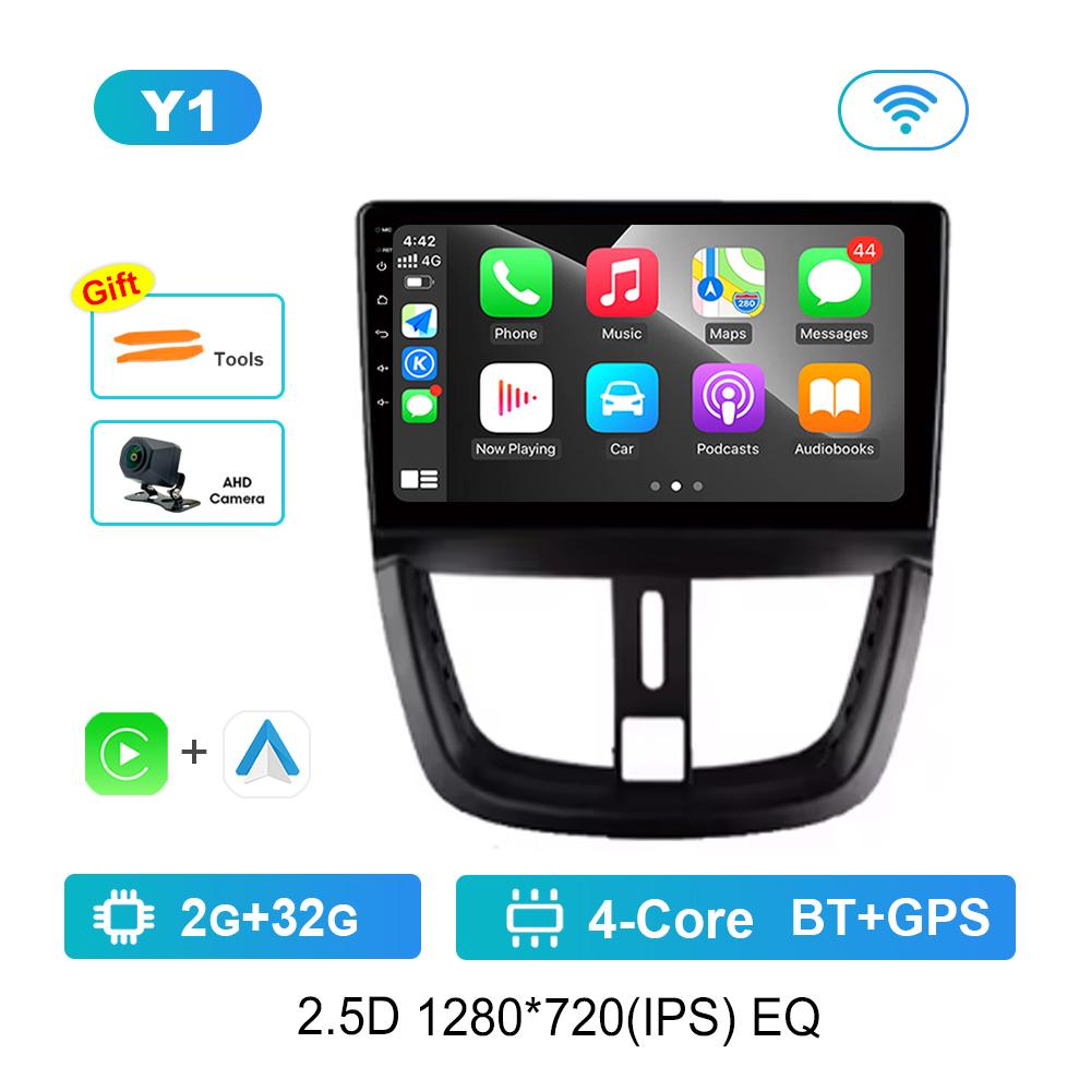 for Peugeot 207 CC 207CC 2006 - 2015 Android Intelligent System Car Radio Multimedia Player GPS Navigation BT 4G Carplay WiFi