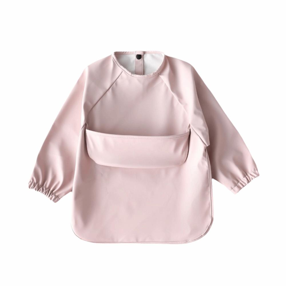 Waterproof Long Sleeve Bib Soft Material Washable Burp Cloth Children PU Bibs  Baby Accessories
