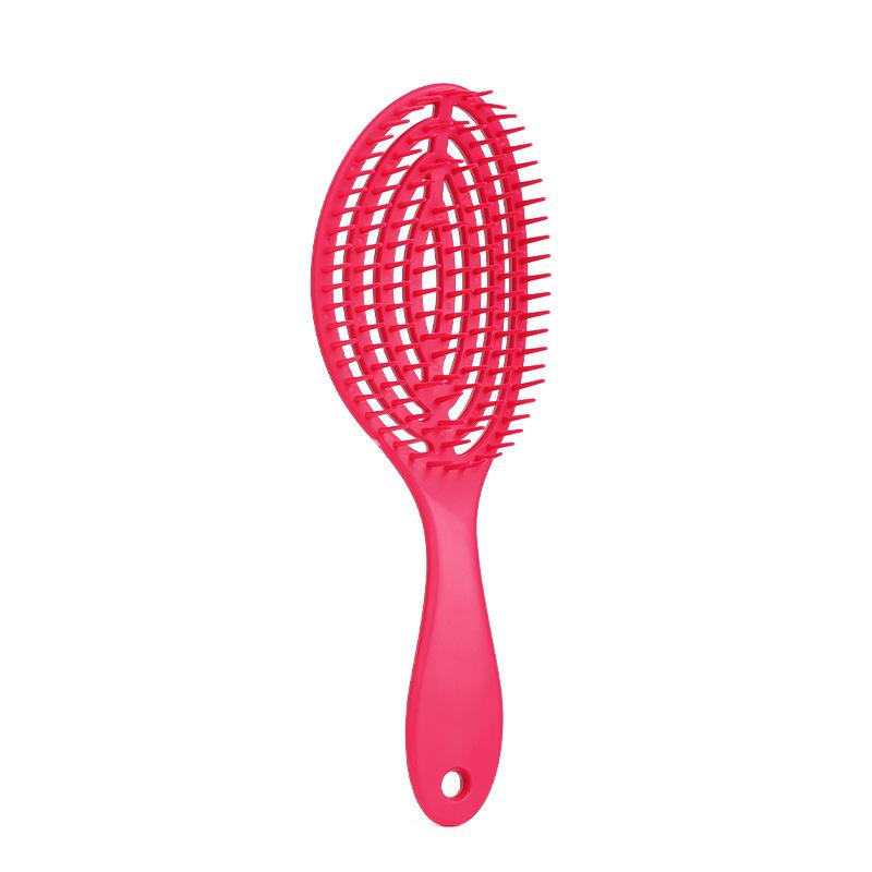 Rosa Kopfhaut-Massagekämme Haarbürste Antistatisch Nass Trocken Lockig Entwirrkamm Haarbürste Salon Haarstyling-Werkzeug für Frauen Männer Neu